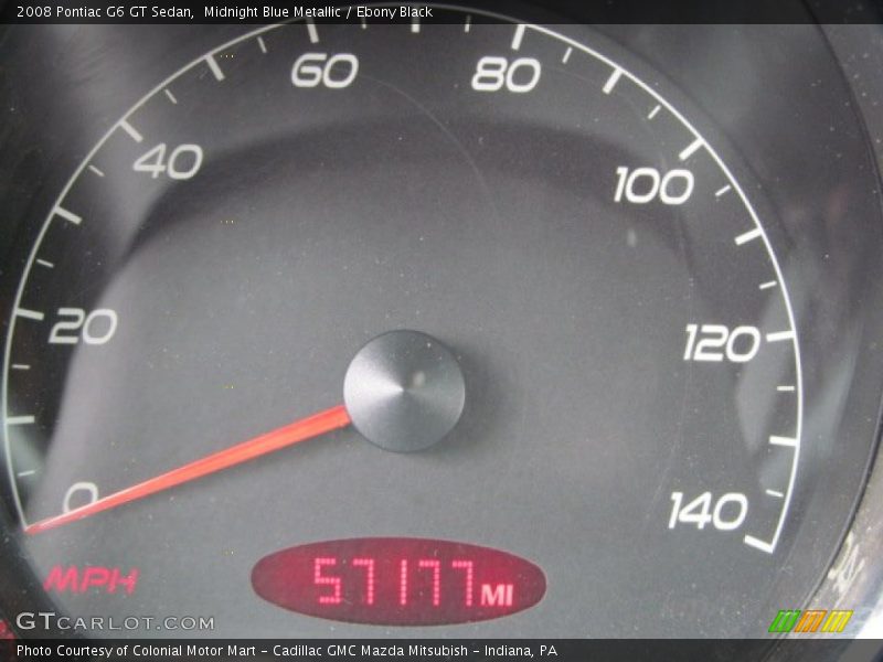 Midnight Blue Metallic / Ebony Black 2008 Pontiac G6 GT Sedan