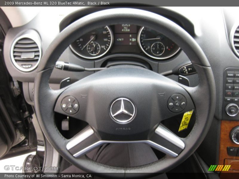 Black / Black 2009 Mercedes-Benz ML 320 BlueTec 4Matic
