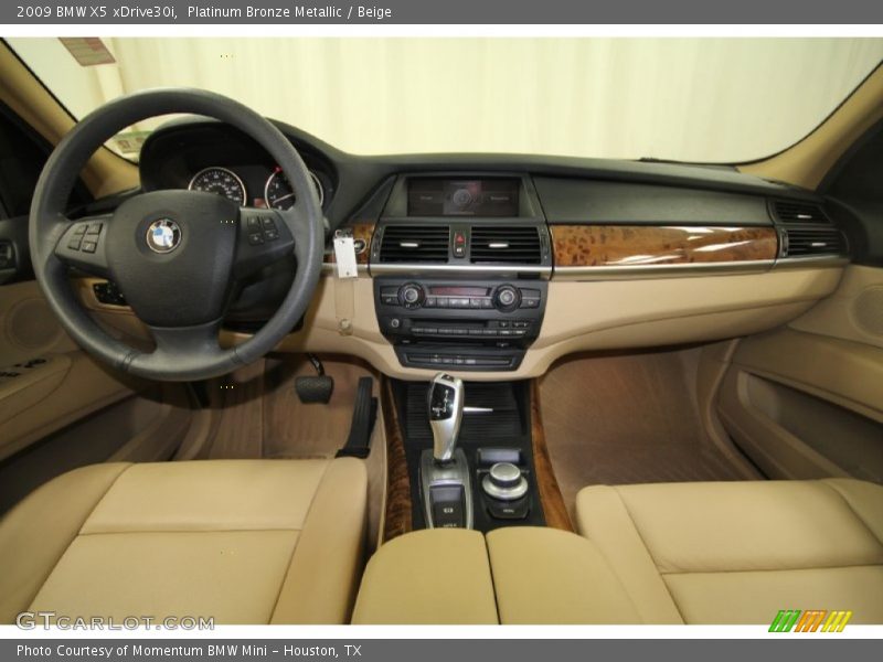 Platinum Bronze Metallic / Beige 2009 BMW X5 xDrive30i