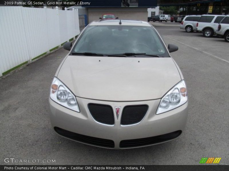 Gold Mist Metallic / Ebony 2009 Pontiac G6 Sedan