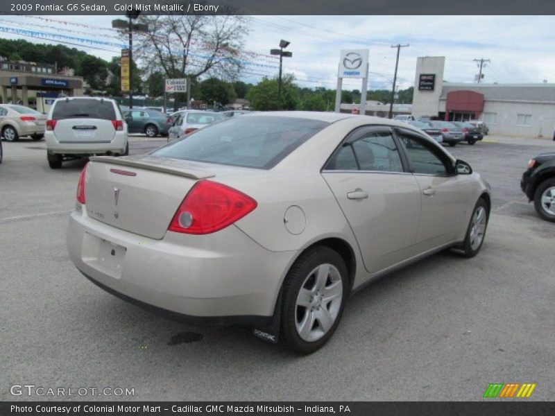 Gold Mist Metallic / Ebony 2009 Pontiac G6 Sedan