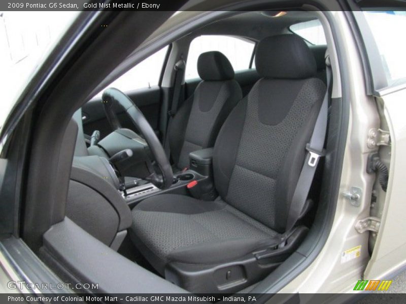 Gold Mist Metallic / Ebony 2009 Pontiac G6 Sedan
