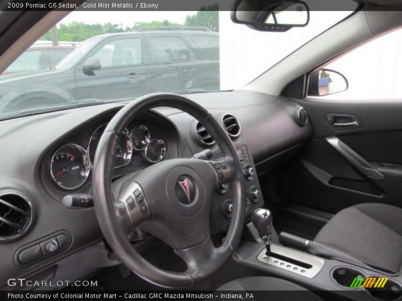 Gold Mist Metallic / Ebony 2009 Pontiac G6 Sedan