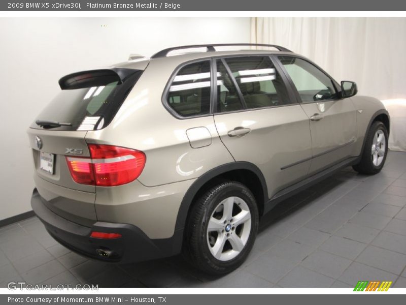 Platinum Bronze Metallic / Beige 2009 BMW X5 xDrive30i