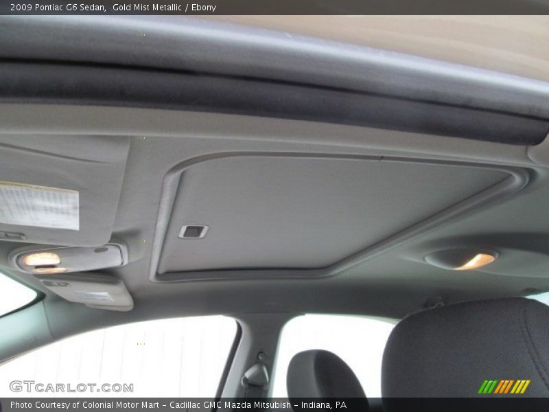 Gold Mist Metallic / Ebony 2009 Pontiac G6 Sedan