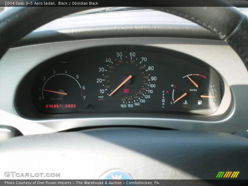 Black / Obsidian Black 2004 Saab 9-5 Aero Sedan