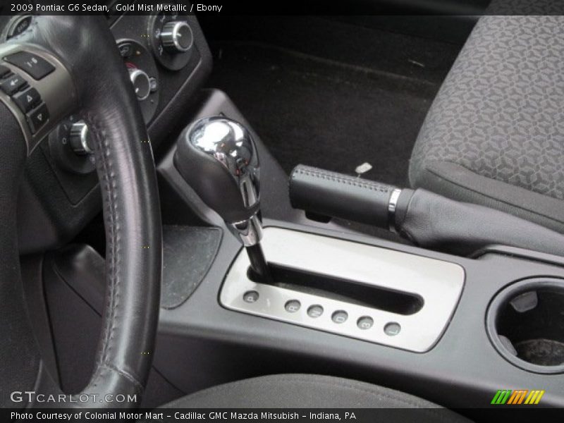 Gold Mist Metallic / Ebony 2009 Pontiac G6 Sedan