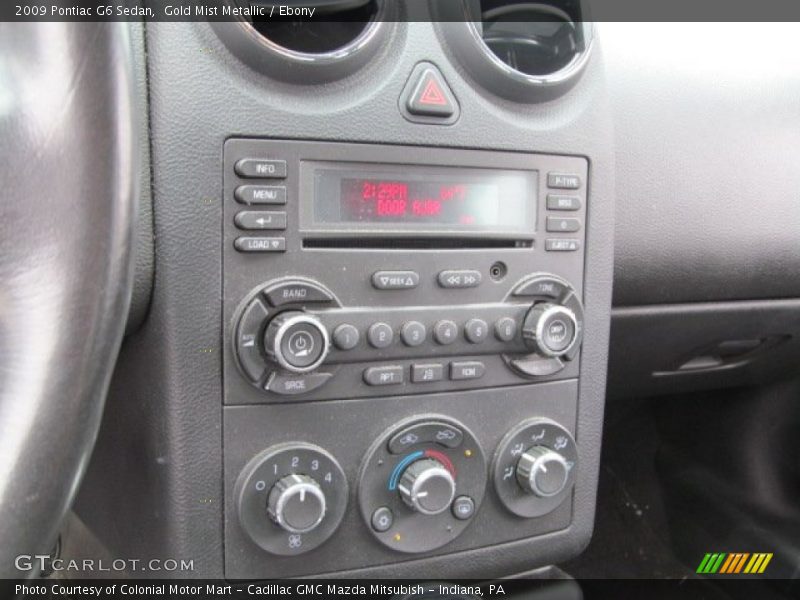 Gold Mist Metallic / Ebony 2009 Pontiac G6 Sedan