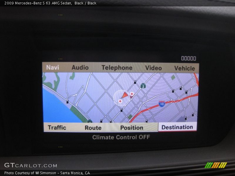 Navigation of 2009 S 63 AMG Sedan