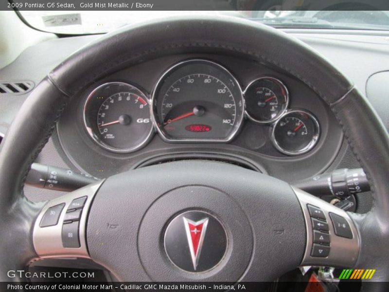 Gold Mist Metallic / Ebony 2009 Pontiac G6 Sedan