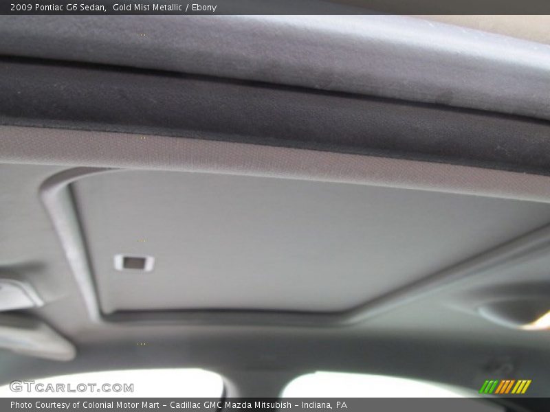 Gold Mist Metallic / Ebony 2009 Pontiac G6 Sedan