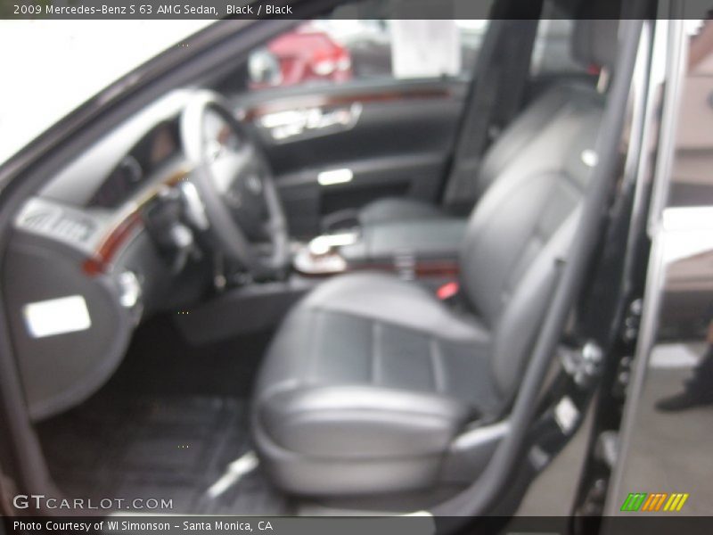 Black / Black 2009 Mercedes-Benz S 63 AMG Sedan