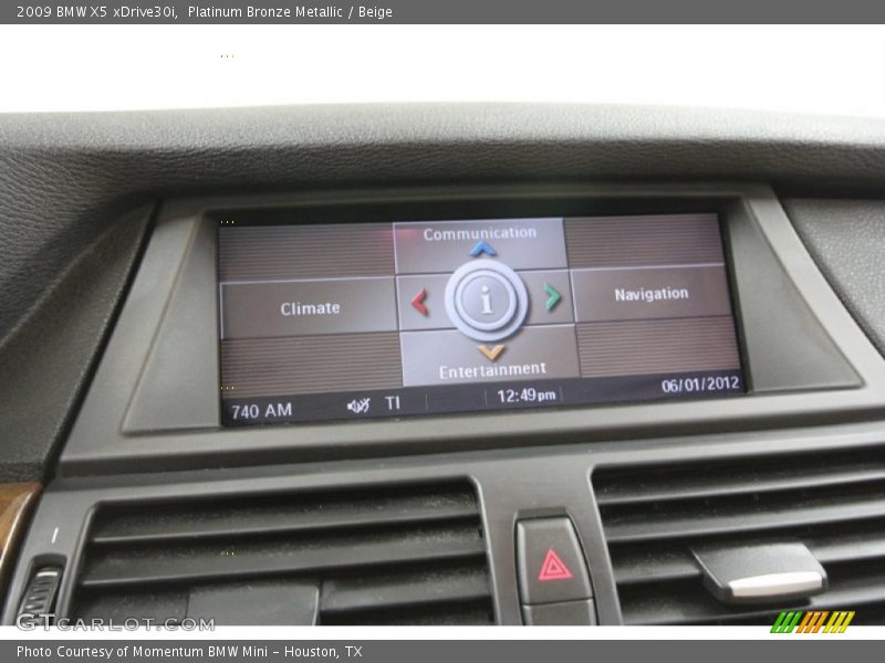 Platinum Bronze Metallic / Beige 2009 BMW X5 xDrive30i