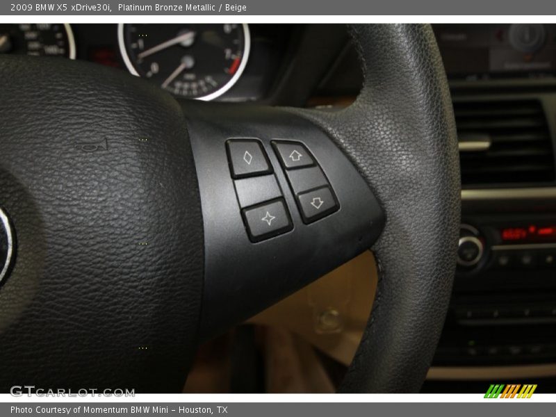 Platinum Bronze Metallic / Beige 2009 BMW X5 xDrive30i
