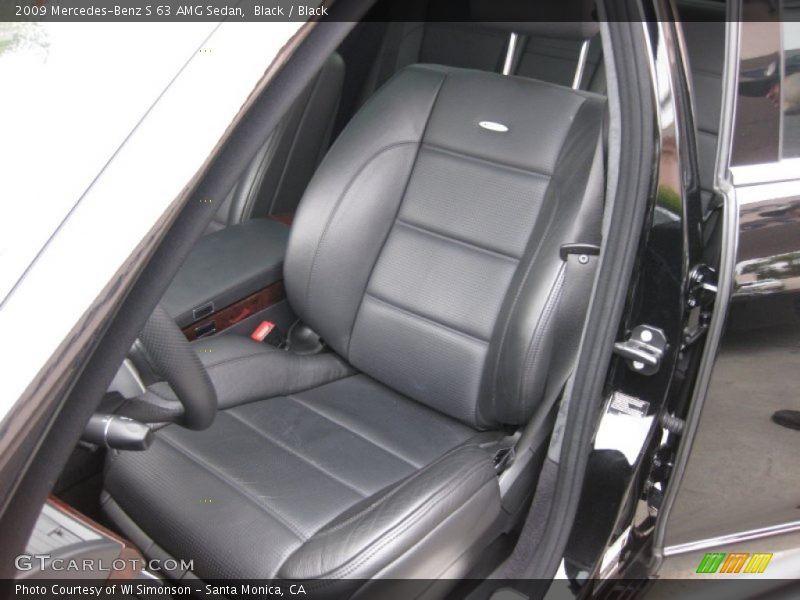 Front Seat of 2009 S 63 AMG Sedan