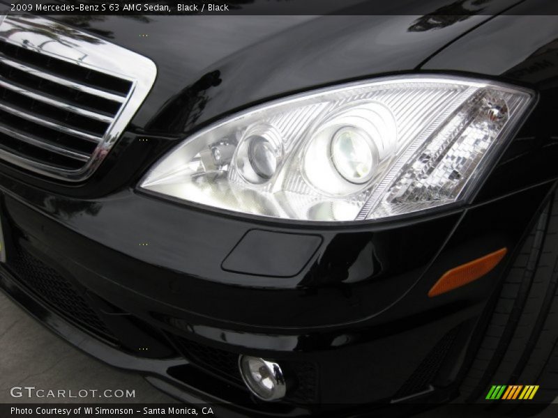 Black / Black 2009 Mercedes-Benz S 63 AMG Sedan