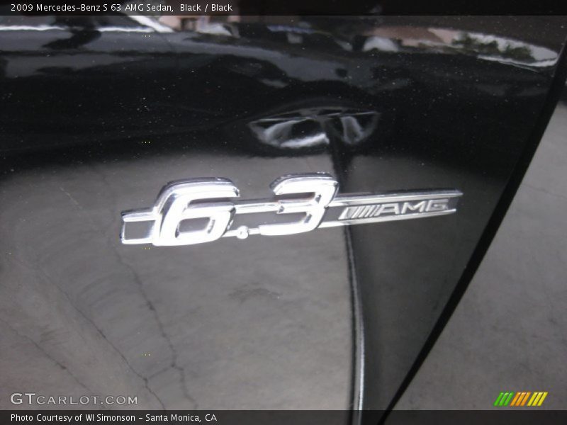 Black / Black 2009 Mercedes-Benz S 63 AMG Sedan