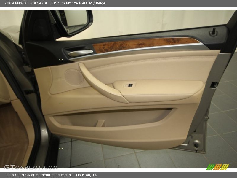 Platinum Bronze Metallic / Beige 2009 BMW X5 xDrive30i
