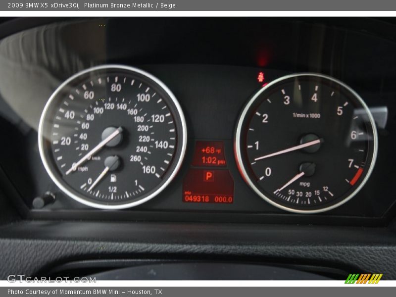 Platinum Bronze Metallic / Beige 2009 BMW X5 xDrive30i