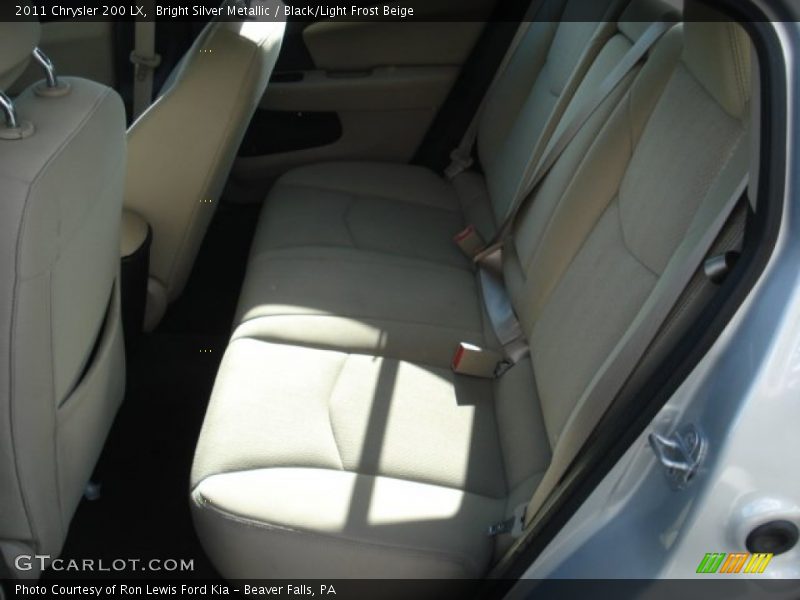 Bright Silver Metallic / Black/Light Frost Beige 2011 Chrysler 200 LX