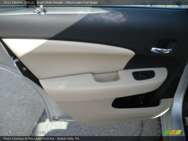 Bright Silver Metallic / Black/Light Frost Beige 2011 Chrysler 200 LX