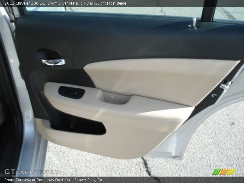 Bright Silver Metallic / Black/Light Frost Beige 2011 Chrysler 200 LX