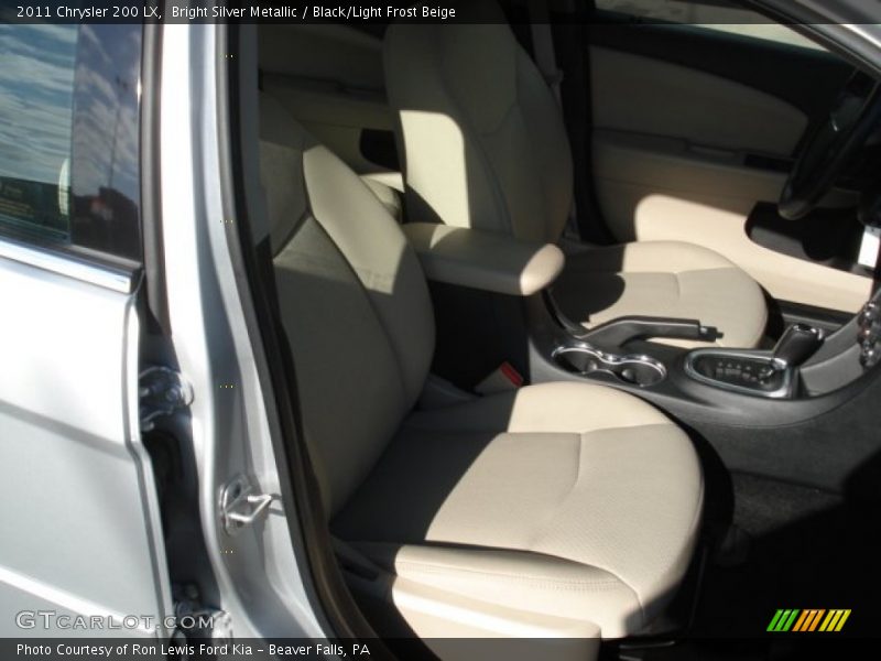 Bright Silver Metallic / Black/Light Frost Beige 2011 Chrysler 200 LX