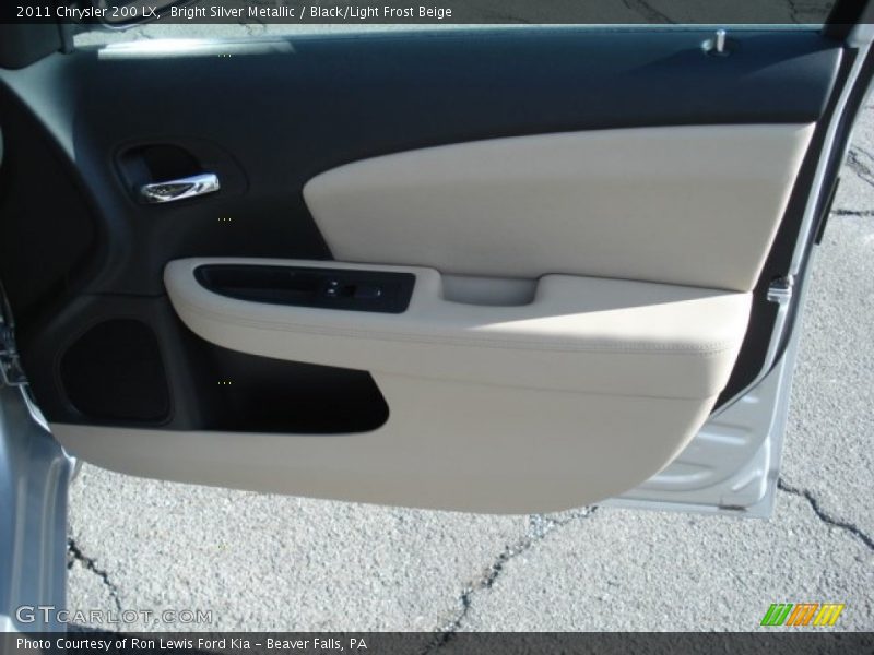 Bright Silver Metallic / Black/Light Frost Beige 2011 Chrysler 200 LX