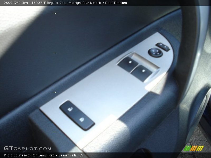 Midnight Blue Metallic / Dark Titanium 2009 GMC Sierra 1500 SLE Regular Cab