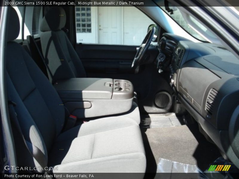 Midnight Blue Metallic / Dark Titanium 2009 GMC Sierra 1500 SLE Regular Cab