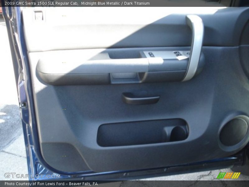 Midnight Blue Metallic / Dark Titanium 2009 GMC Sierra 1500 SLE Regular Cab