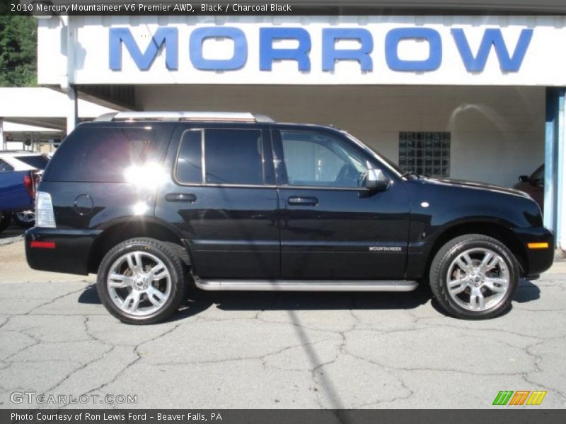Black / Charcoal Black 2010 Mercury Mountaineer V6 Premier AWD