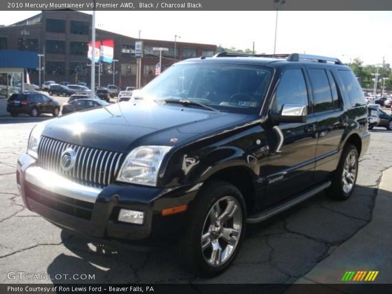 Black / Charcoal Black 2010 Mercury Mountaineer V6 Premier AWD