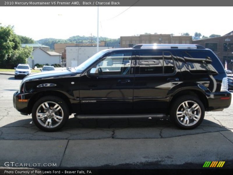 Black / Charcoal Black 2010 Mercury Mountaineer V6 Premier AWD