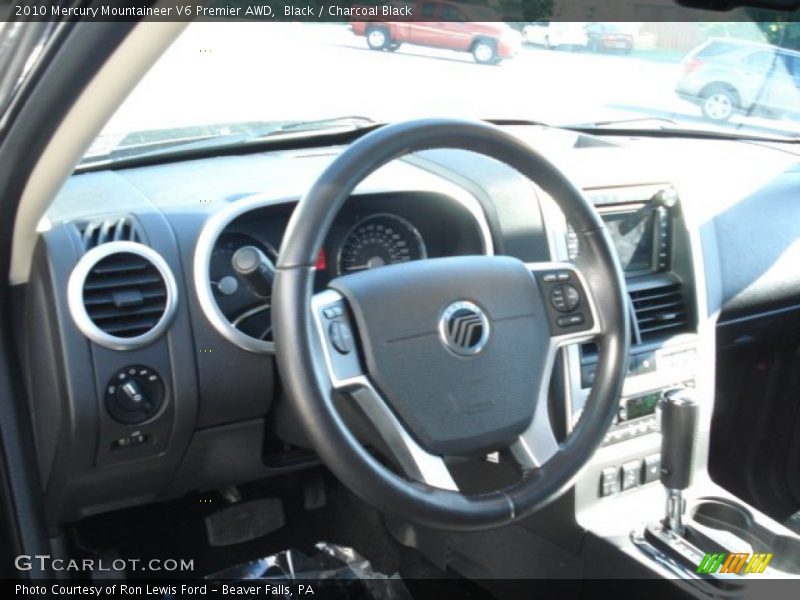Black / Charcoal Black 2010 Mercury Mountaineer V6 Premier AWD