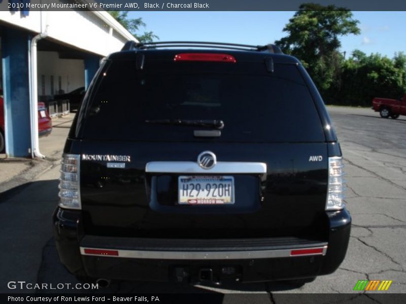 Black / Charcoal Black 2010 Mercury Mountaineer V6 Premier AWD