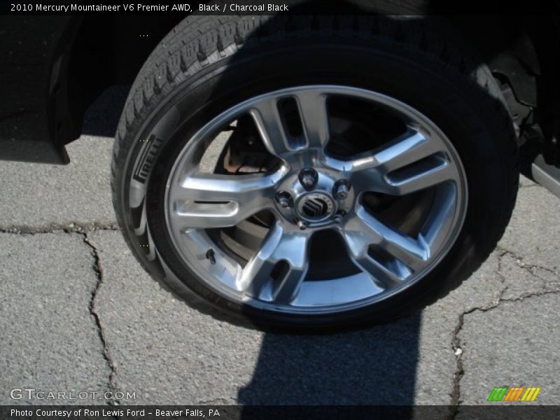 Black / Charcoal Black 2010 Mercury Mountaineer V6 Premier AWD