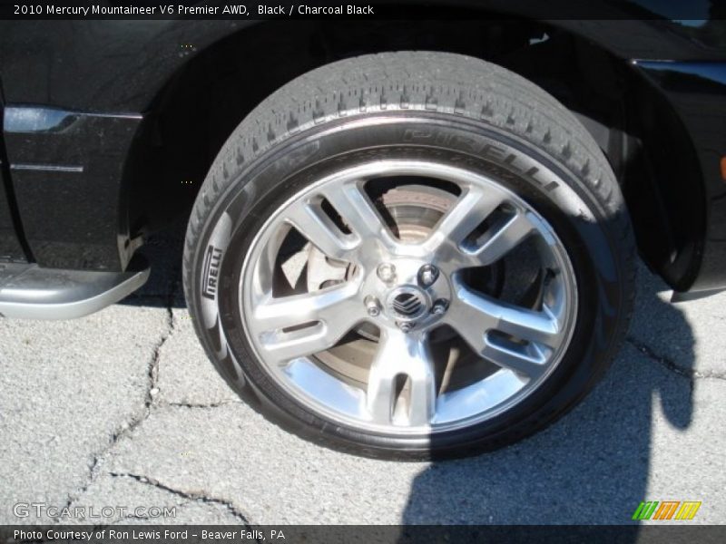 Black / Charcoal Black 2010 Mercury Mountaineer V6 Premier AWD