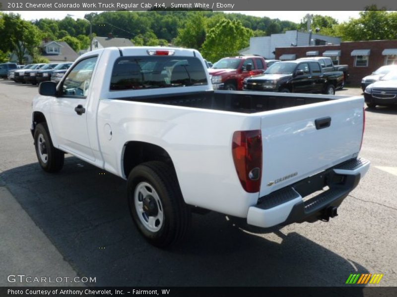 Summit White / Ebony 2012 Chevrolet Colorado Work Truck Regular Cab 4x4