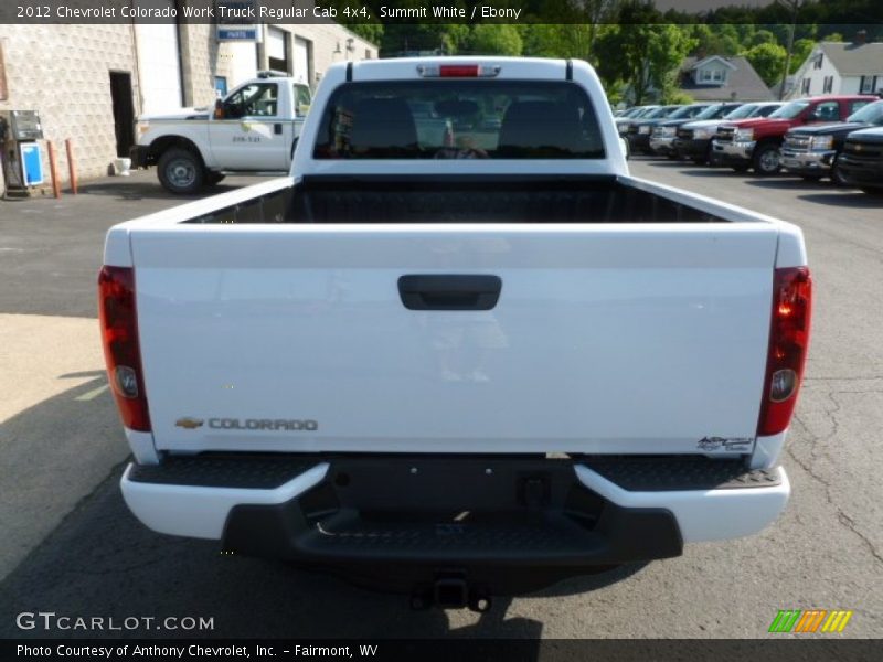 Summit White / Ebony 2012 Chevrolet Colorado Work Truck Regular Cab 4x4
