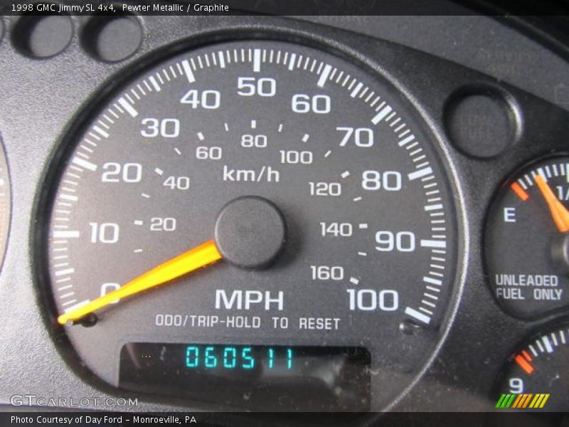 Pewter Metallic / Graphite 1998 GMC Jimmy SL 4x4