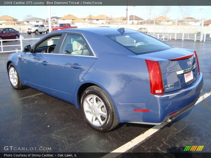 Blue Diamond Tricoat / Shale/Cocoa 2009 Cadillac DTS Luxury