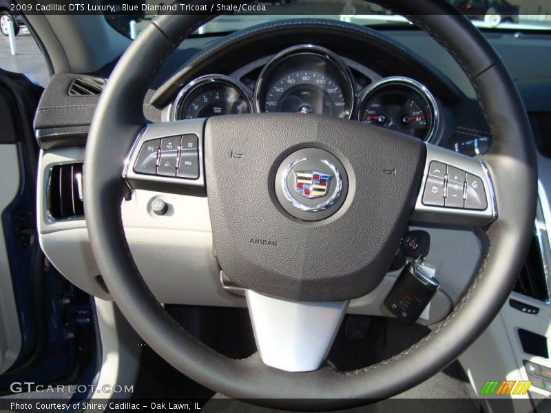 Blue Diamond Tricoat / Shale/Cocoa 2009 Cadillac DTS Luxury