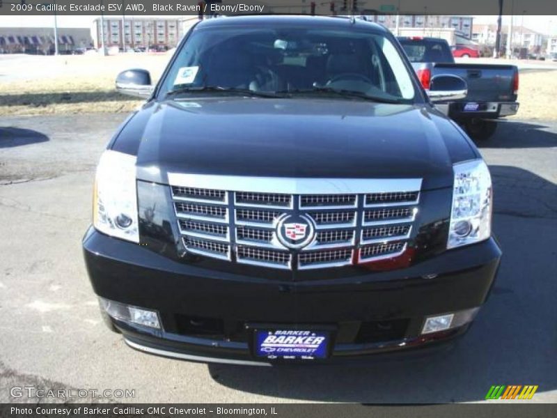 Black Raven / Ebony/Ebony 2009 Cadillac Escalade ESV AWD