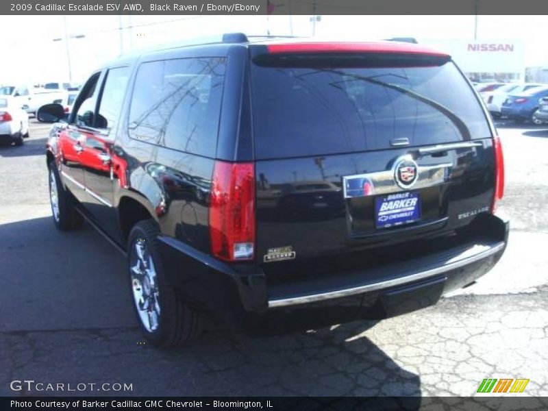 Black Raven / Ebony/Ebony 2009 Cadillac Escalade ESV AWD