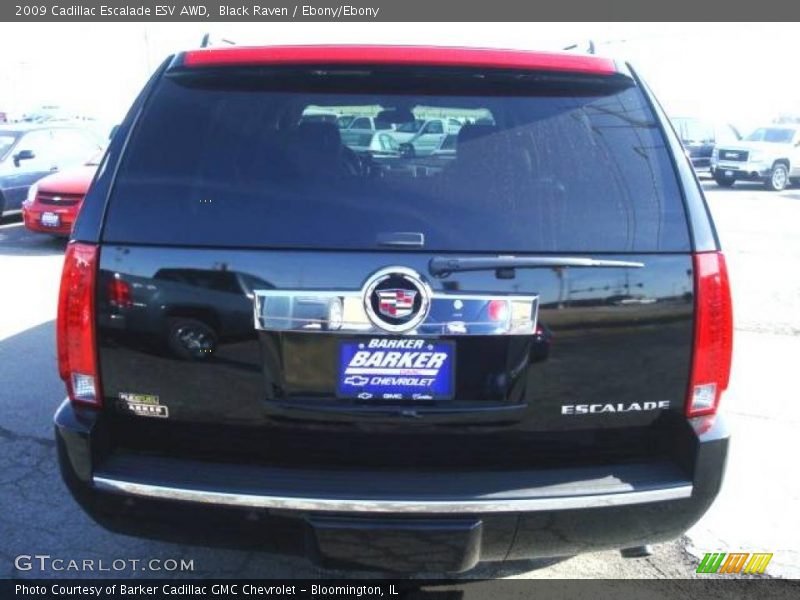 Black Raven / Ebony/Ebony 2009 Cadillac Escalade ESV AWD