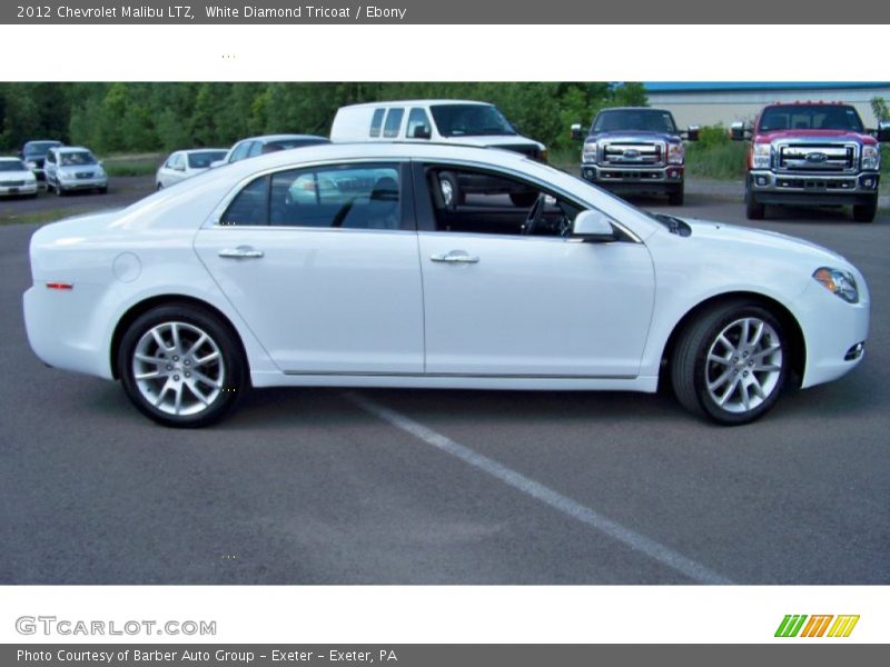 White Diamond Tricoat / Ebony 2012 Chevrolet Malibu LTZ
