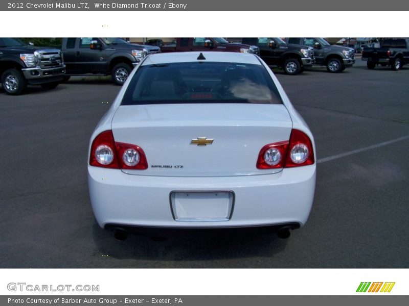 White Diamond Tricoat / Ebony 2012 Chevrolet Malibu LTZ