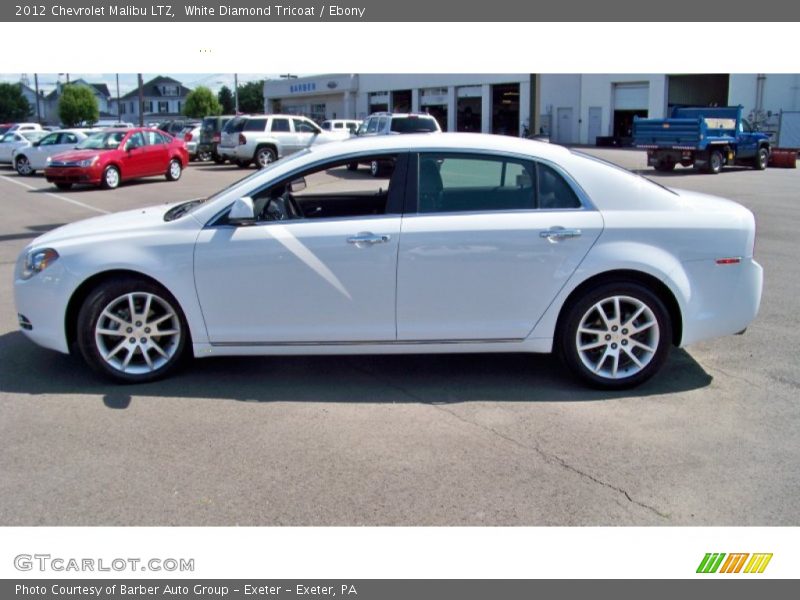White Diamond Tricoat / Ebony 2012 Chevrolet Malibu LTZ
