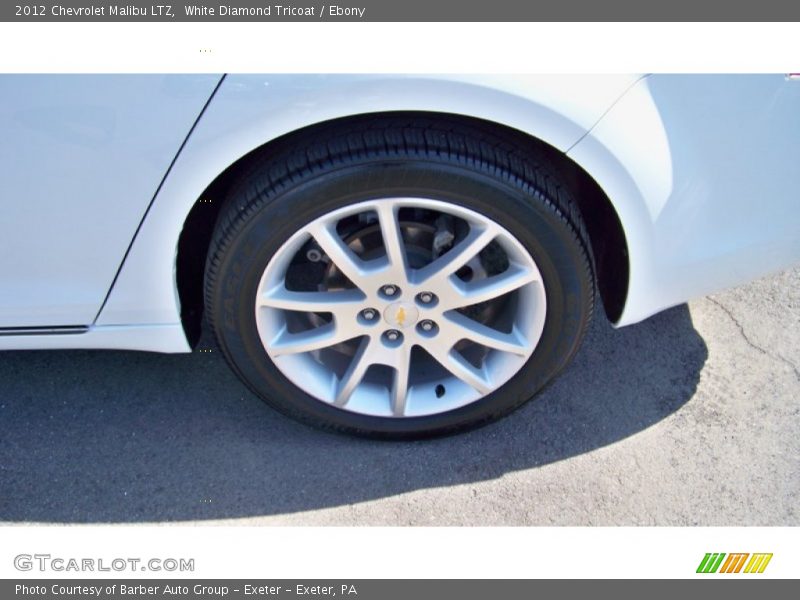 White Diamond Tricoat / Ebony 2012 Chevrolet Malibu LTZ